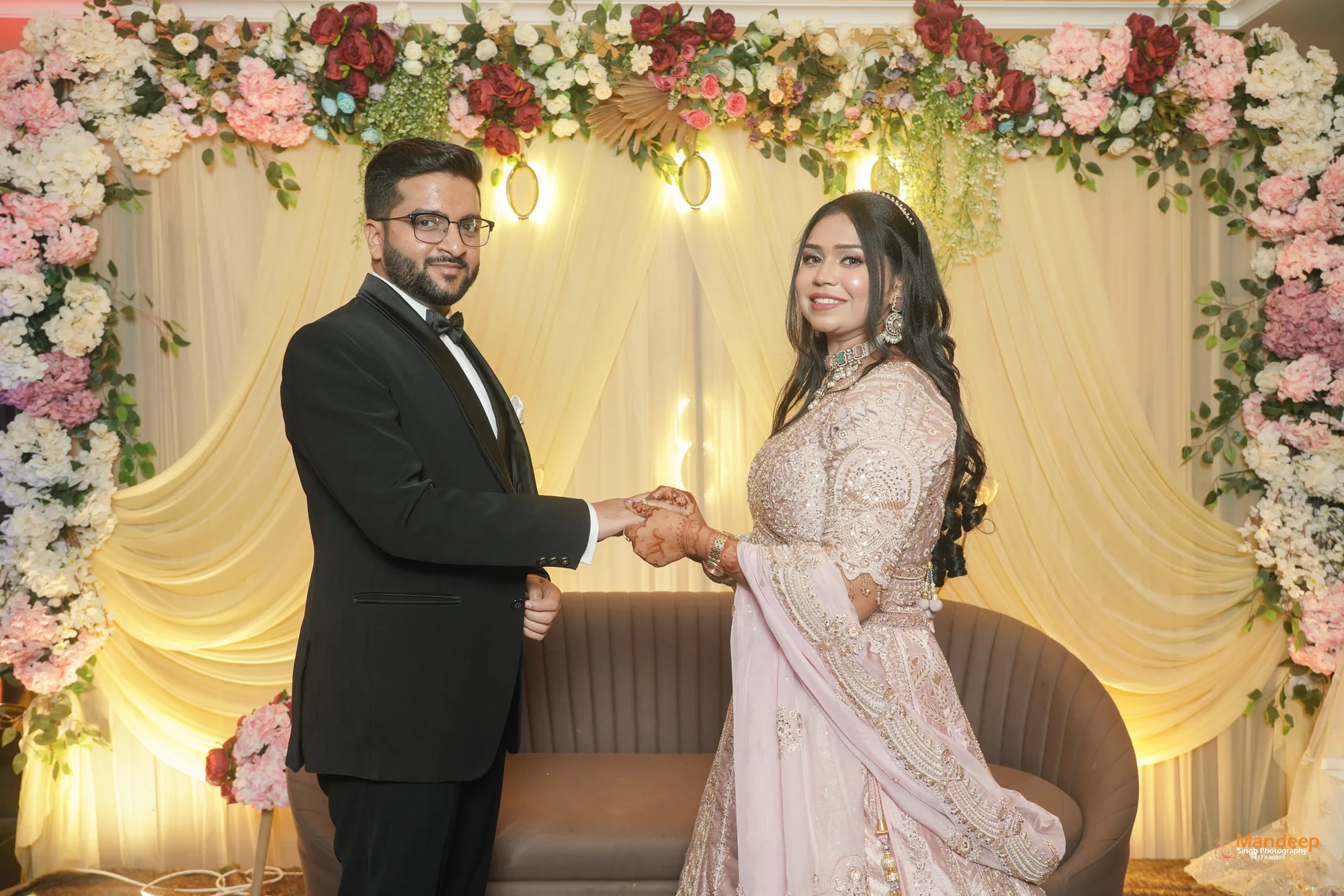 Tanya and Vyom exchanging rings